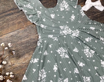 Girl Twirl Dress, Circle Dress, Toddler Twirl Dress, Floral Dress, Birthday Dress, Easter dress, spring dress, Fall Dress, summer dress