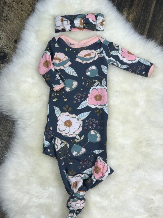 knotted gowns baby girl