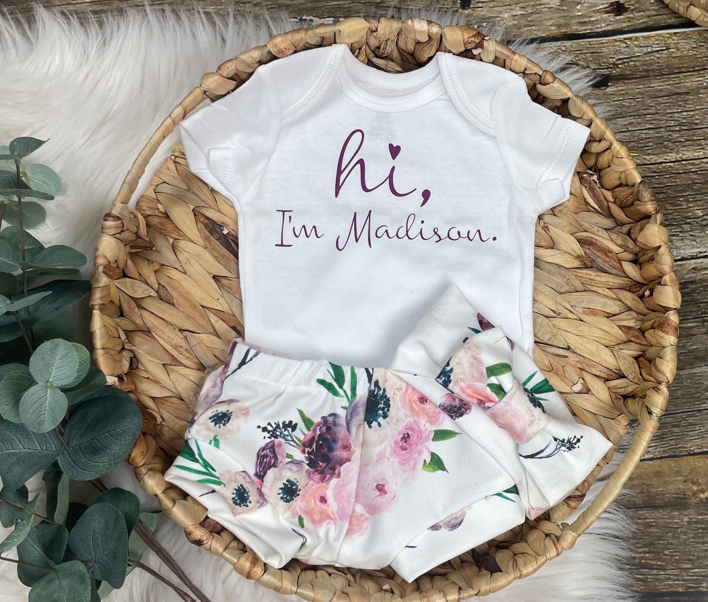 Baby girl coming home from hospital outfit summer online