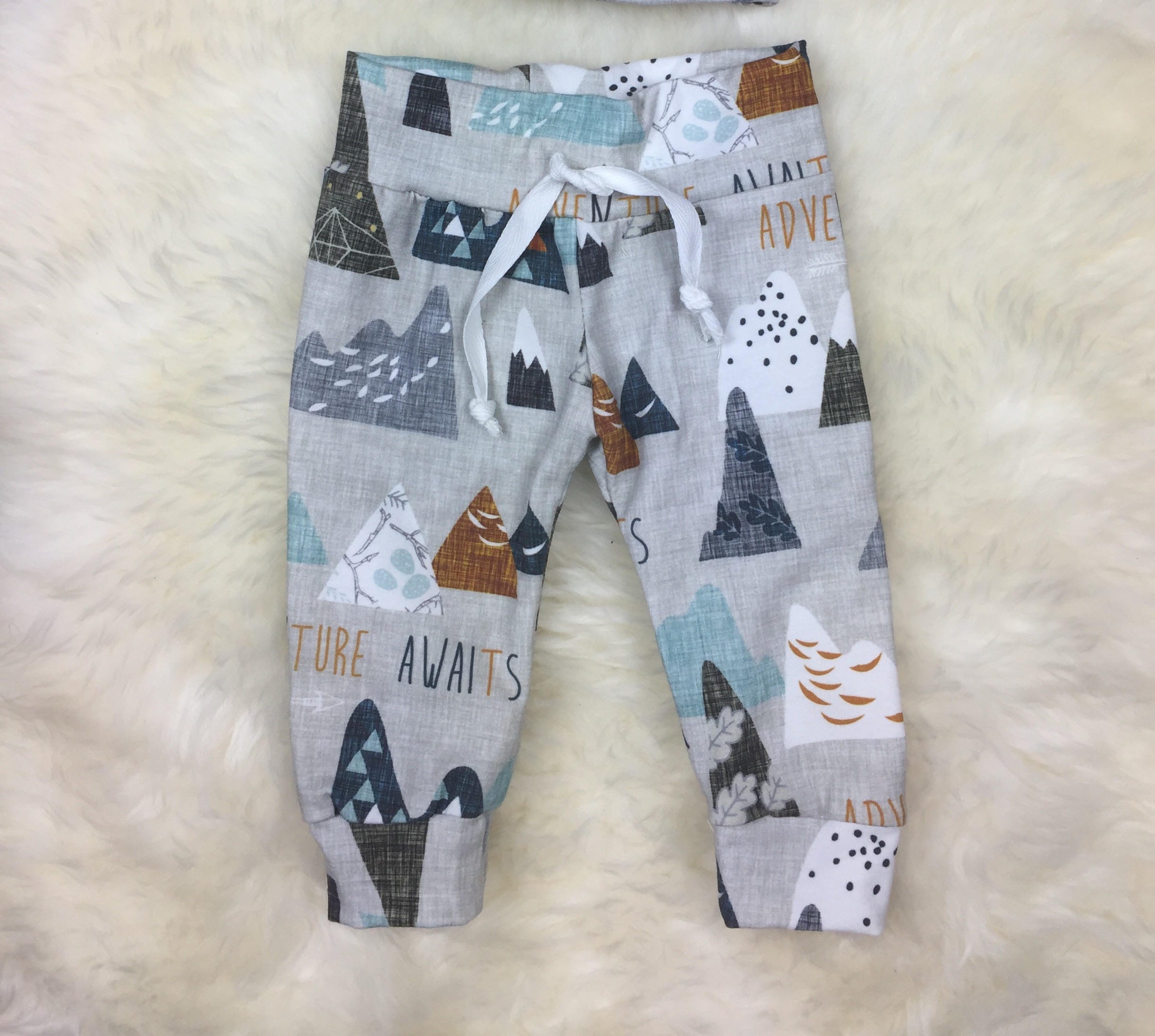 Adventure Awaits joggers newborn boy pants baby boy joggers Etsy