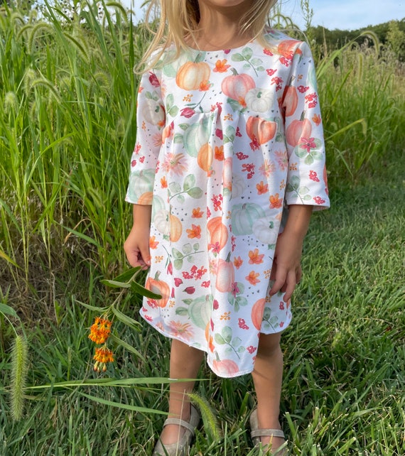 Fall Floral Dress/Baby Toddler, Girl Fall Dress/Family Pictures/Fall Dress/pumpkin Dress/Earthtone Floral dress/Thanksgiving Dress Fall Floral Dress/Baby Toddler, Girl Fall Dress/Family Pictures/Fall Dress/pumpkin Dress/Earthtone Floral dress/Thanksgiving Dress