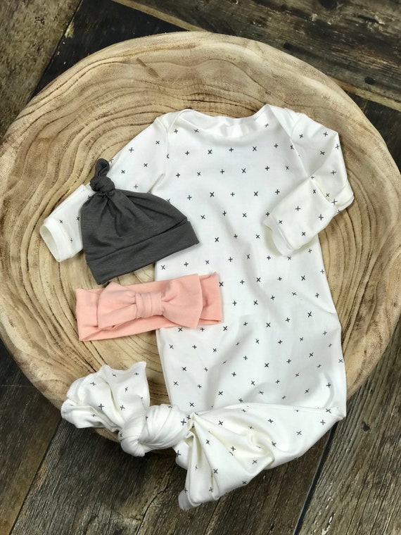 neutral baby gowns