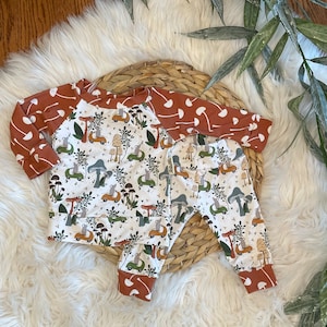 Gender Neutral Baby Outfit/Baby Nature Clothing/Organic Baby Clothes/Baby Boy/Baby Girl/baby gift/Baby mushroom, mouse outfit