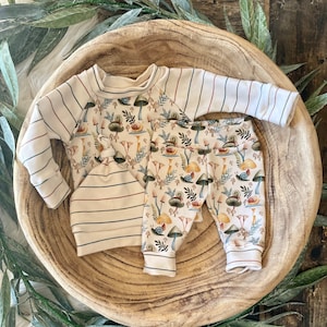 Gender Neutral Baby Outfit/Baby Nature Clothing/Baby mushroom;snail outfit/Organic Baby Clothes/Baby Boy/Baby Girl/baby gift