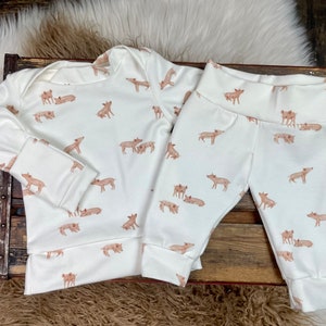 Baby Gender Neutral Outfit/Newborn Baby Clothes/Organic Baby Clothes/Baby Piggy Clothing/Baby boy/Baby Girl/Baby Gift/baby animal clothing image 7