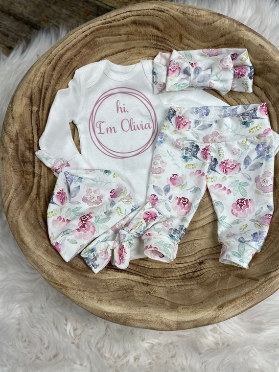 Newborn girl coming home outfit spring cheap