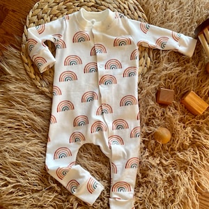 New Baby Outfit/Gender Neutral Baby/ Baby sleeper/Rainbow baby Sleeper/newborn baby/baby boy/baby girl/baby gift/made in USA