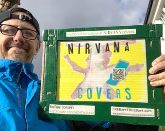 Nirvana Framed A4 Monoprint 25