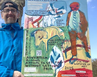 Dog Walker - oil on stretched canvas 30 x 24 inches