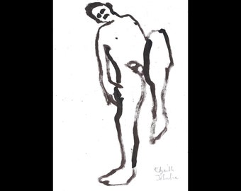 Reclining Male Etsy