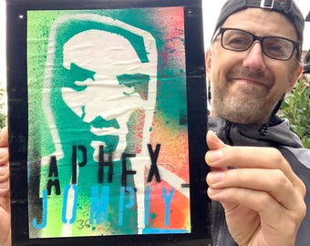 Aphex Twin Jompiy Card 33 - Aerosol Spray Graffiti Painting - Urban Street Art