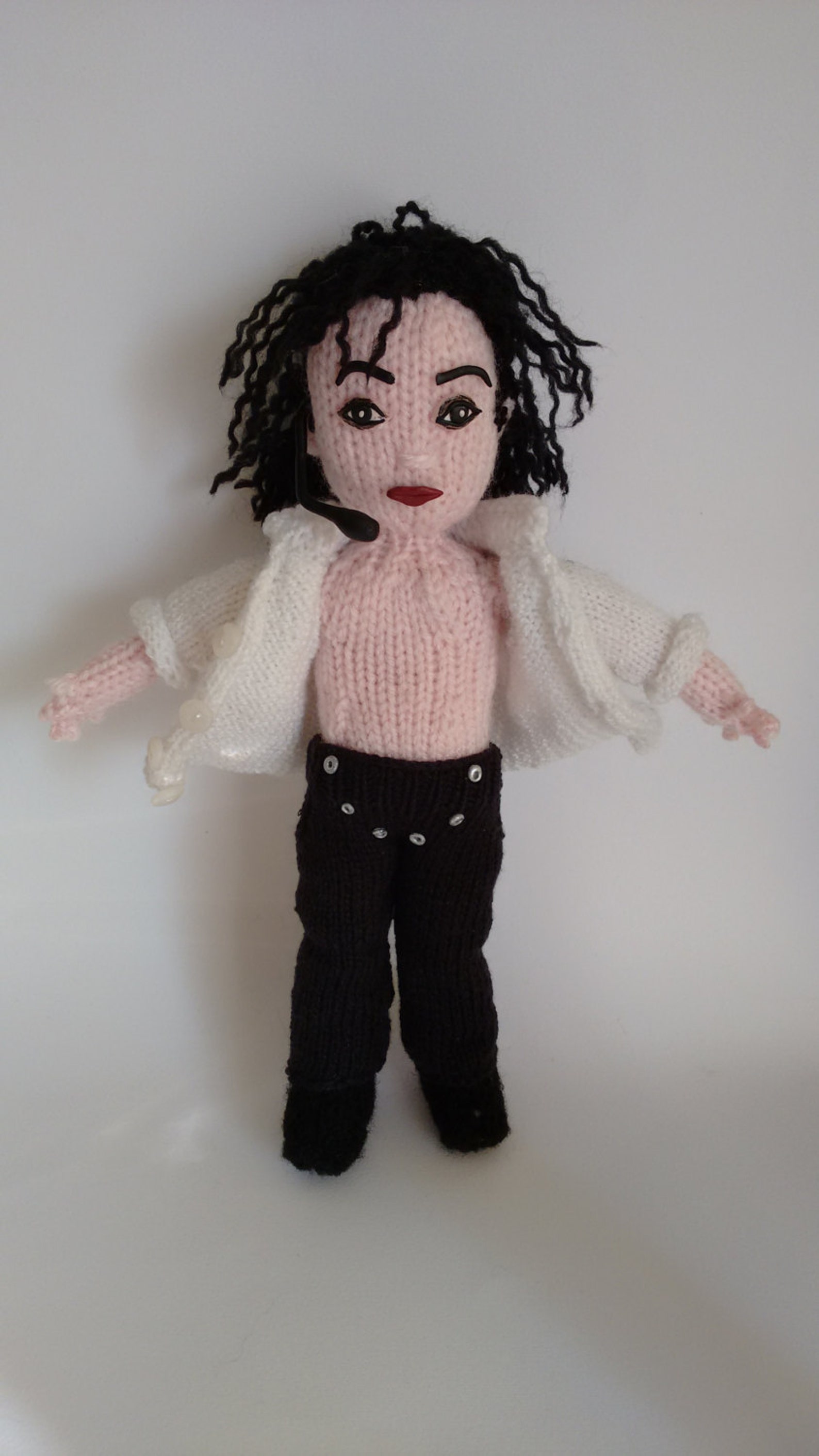 Michael Jackson Knitted Doll Human Figure Star Doll Famous Singer michael-jackson-knitted-doll-human-figure-star-doll-famous-singer