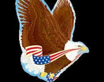 31" Patriotic Eagle Foil Balloon, bird, wings, USA, United States, America, 4th of July, Memorial Day, free and FAST SHIP