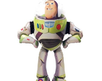 62" Buzz Lightyear air walker foil balloon, super hero party, decoration, airwalker, space man, free and FAST SHIP