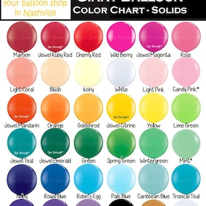 36&quot; Solid Color Latex Balloon, 36 Inch Balloons, Latex Balloons, 3 foot Round Balloons, Birthday, Wedding Balloons, 3ft latex, FREE SHIP