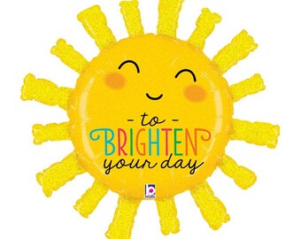 18/" Mylar THOUGHTS and PRAYERS Holgraphic Get Well Balloon