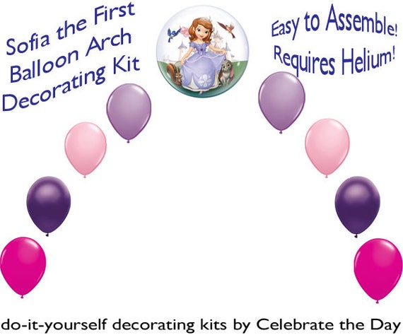 Sofia The First Balloon Arch Diy Kit Party Decoration Sofia302 Etsy