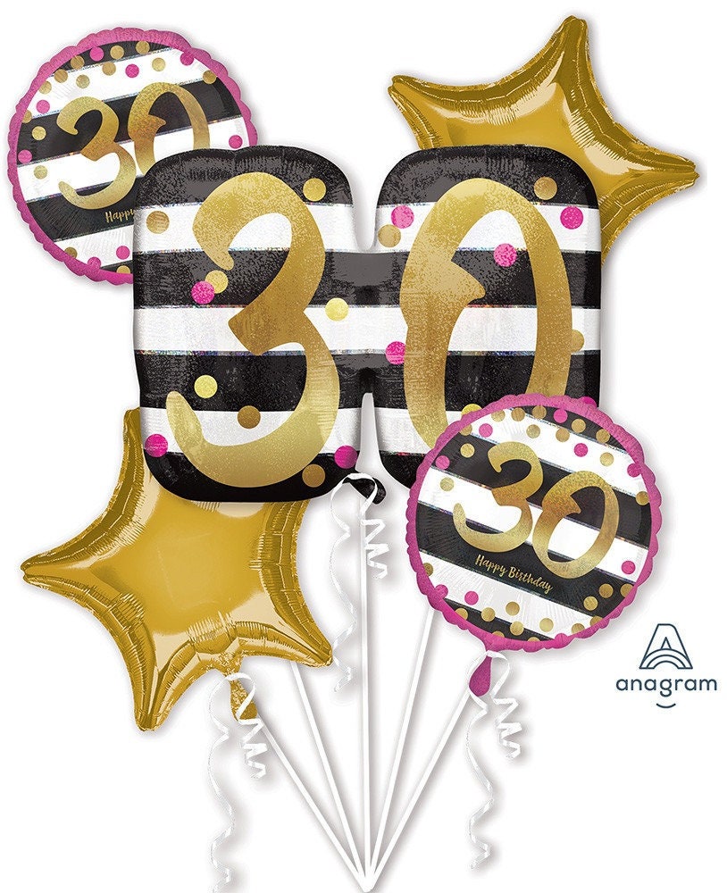 Black and Gold Birthday Decorations Black and Gold birthday theme  decorations for 18th, 21st, 30th, 40th and 80th birthday. – FrillX