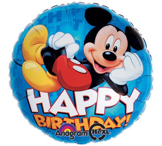 TWO 18 Mickey Mouse portrait foil balloon FAST SHIP party decoration