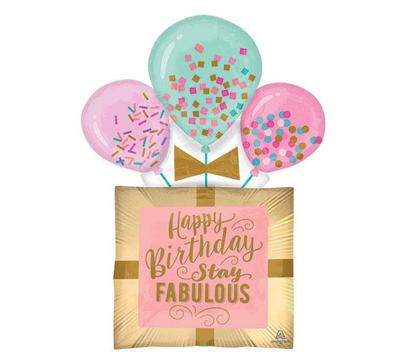 Foil happy birthday balloons deals