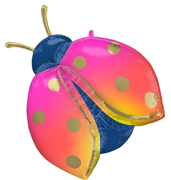 33" Colorful Ladybug foil balloon garden party decoration, Free and FAST SHIP