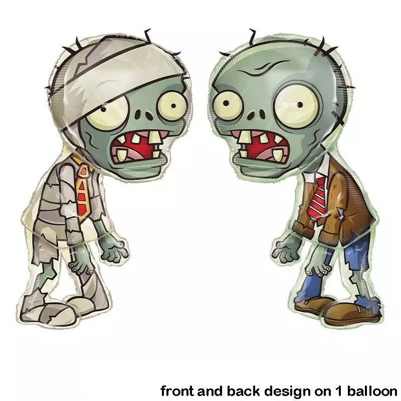 Plants Vs Zombies Balloon Zombie Decor W/ Cactus Plants Vs 