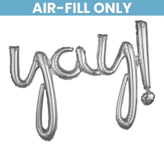 Foil word balloons online