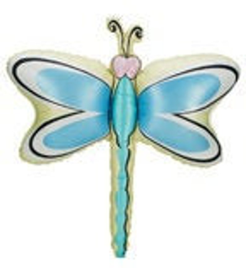 35 Pastel Dragonfly foil balloon Dragonflies garden party decoration