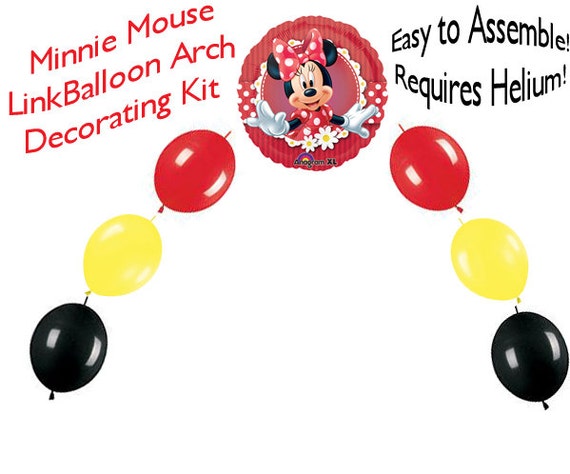 Minnie Mouse Link Balloon Arch Diy Kit Party Decoration Etsy