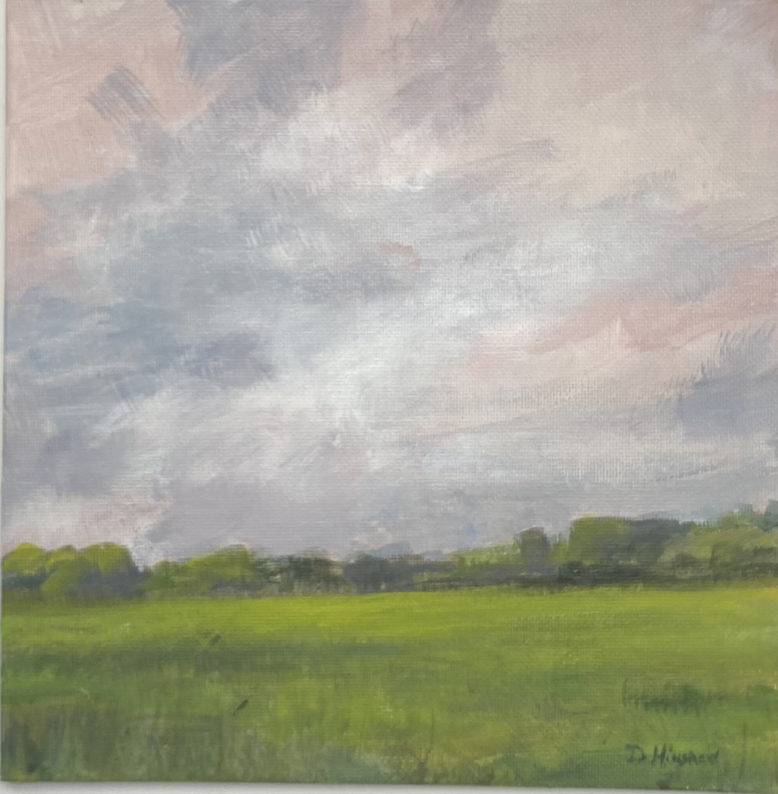 Original oil painting, 8x8 inch, unframed, landscape
