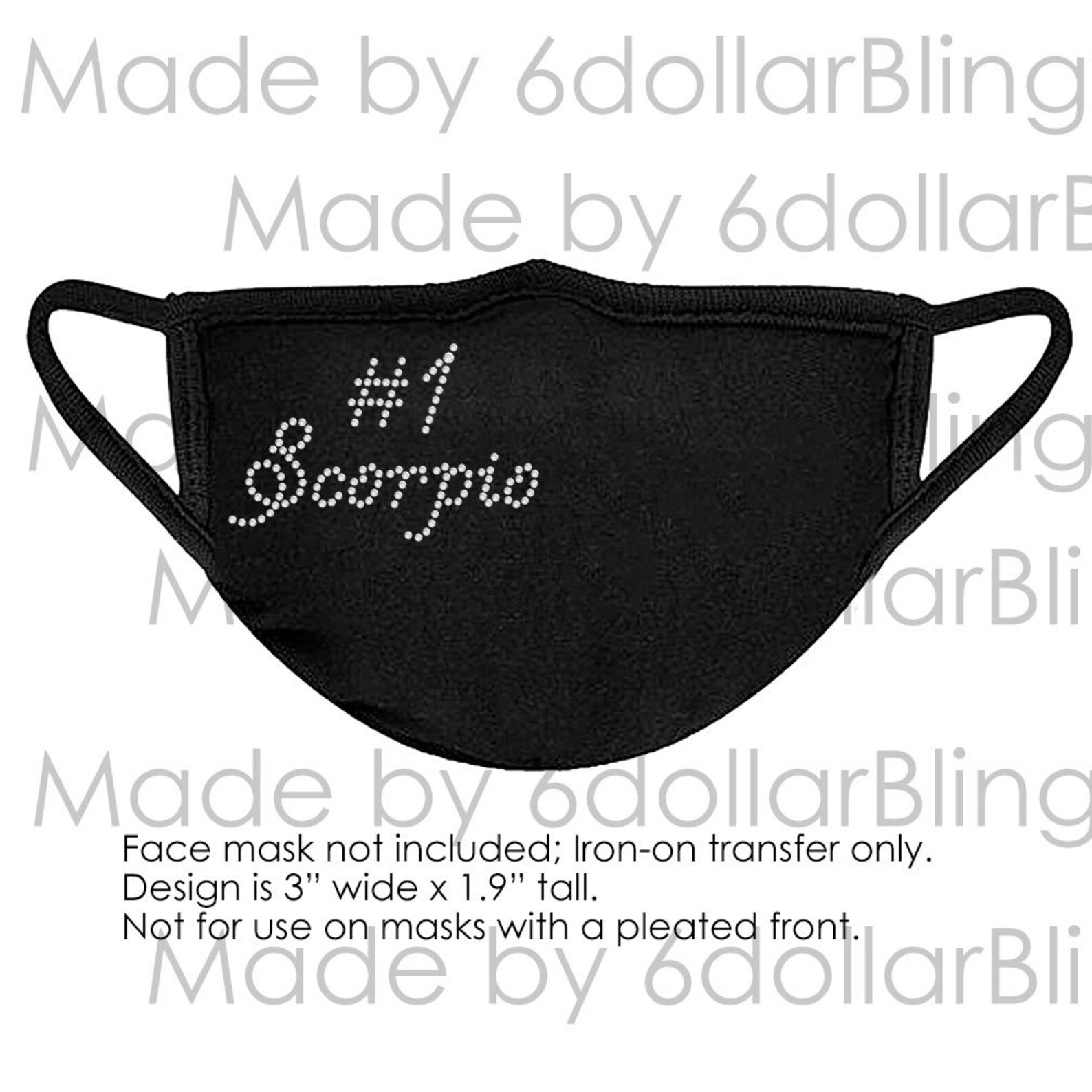 Small Rhinestone 1 Scorpio Ironon Crystal Bling Hotfix Etsy