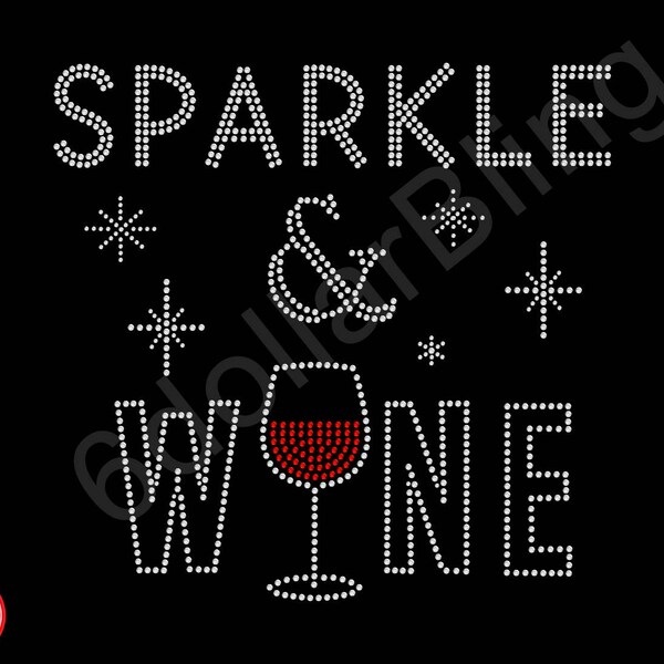 Wine Bling Shirts Etsy