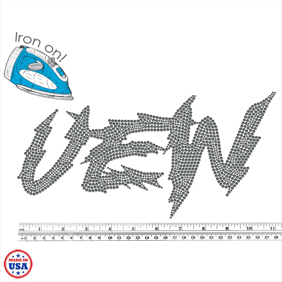 Rhinestone Ironon Transfer Custom for Hennessey UEW Etsy