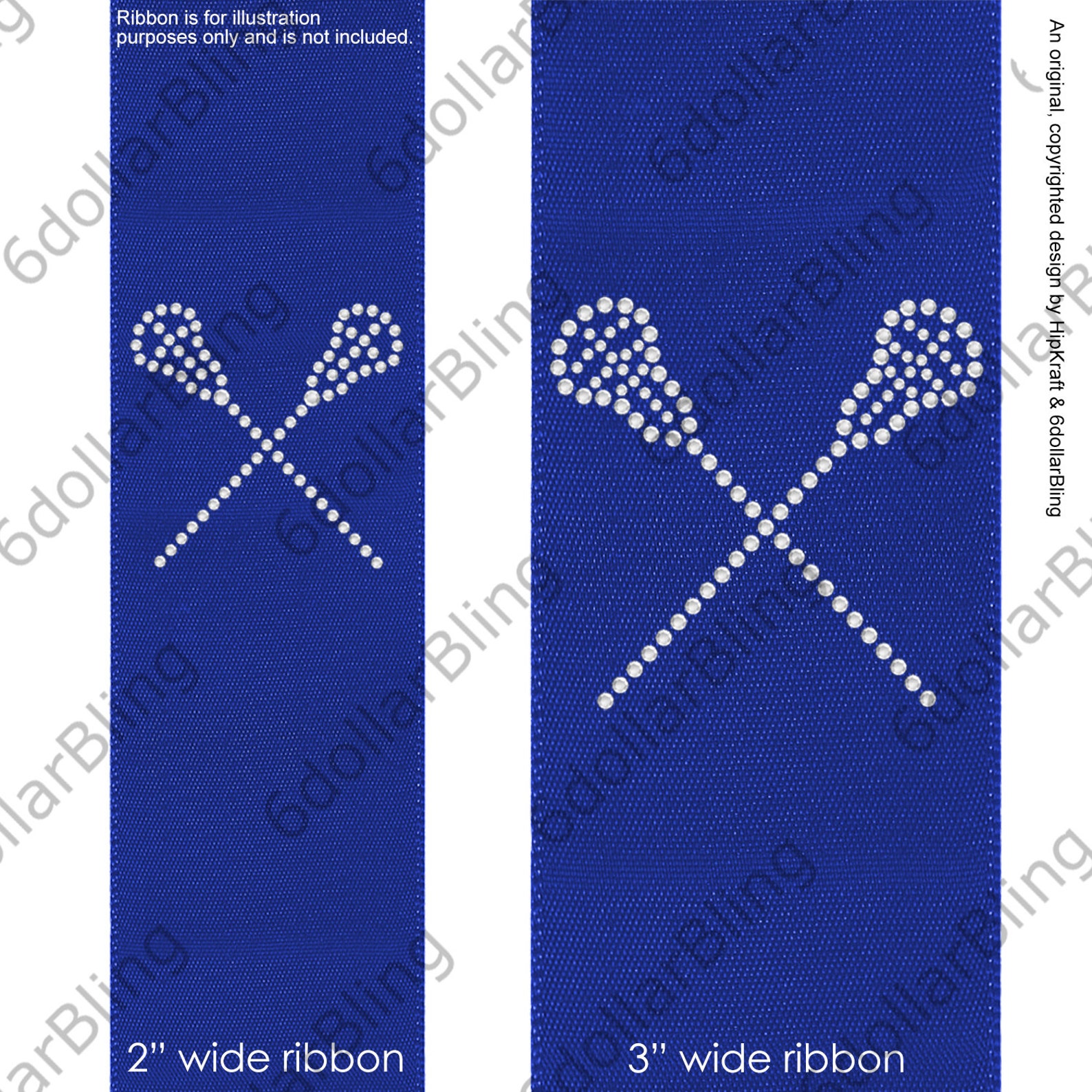 Rhinestone Ironon Transfer Small Lacrosse Crosse Sticks for Etsy