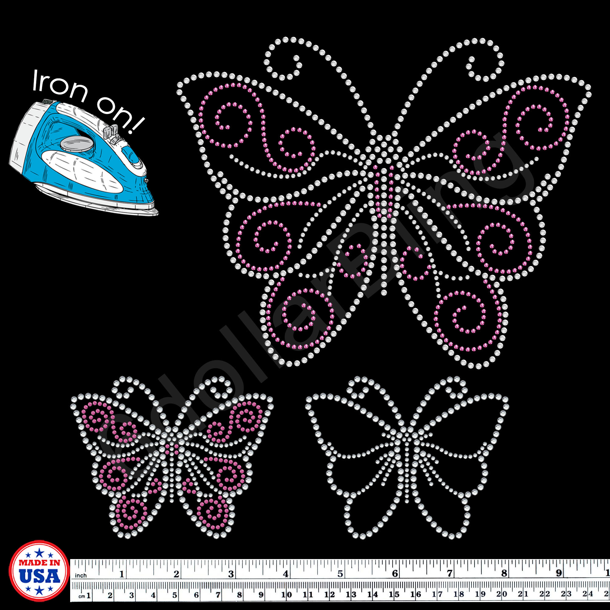 Small Stars Rhinestone Iron-on Crystal Various Bling Hotfix Sparkle  Transfer Applique Make Your Own Star Cheer Bows, Mask, Shirt DIY -   Israel