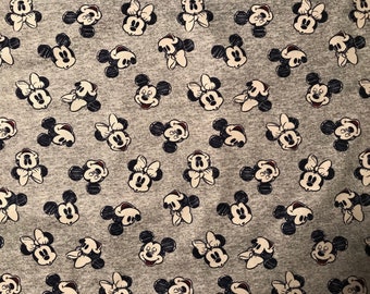 Springs Creative, Mickey and Minnie Mouse head toss Sold by the yard,cotton