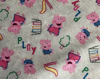 Springs Creative, Peppa Pig, play at the Park, Sold by the yard, 100% cotton