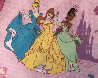 Princesses, Castles and Butterflies Sold by the yard, 100% cotton