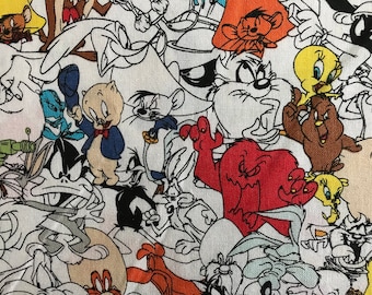 Tweety Bird, Bugs Bunny & Friends, Quilt Shop Cotton Sold by the Yard