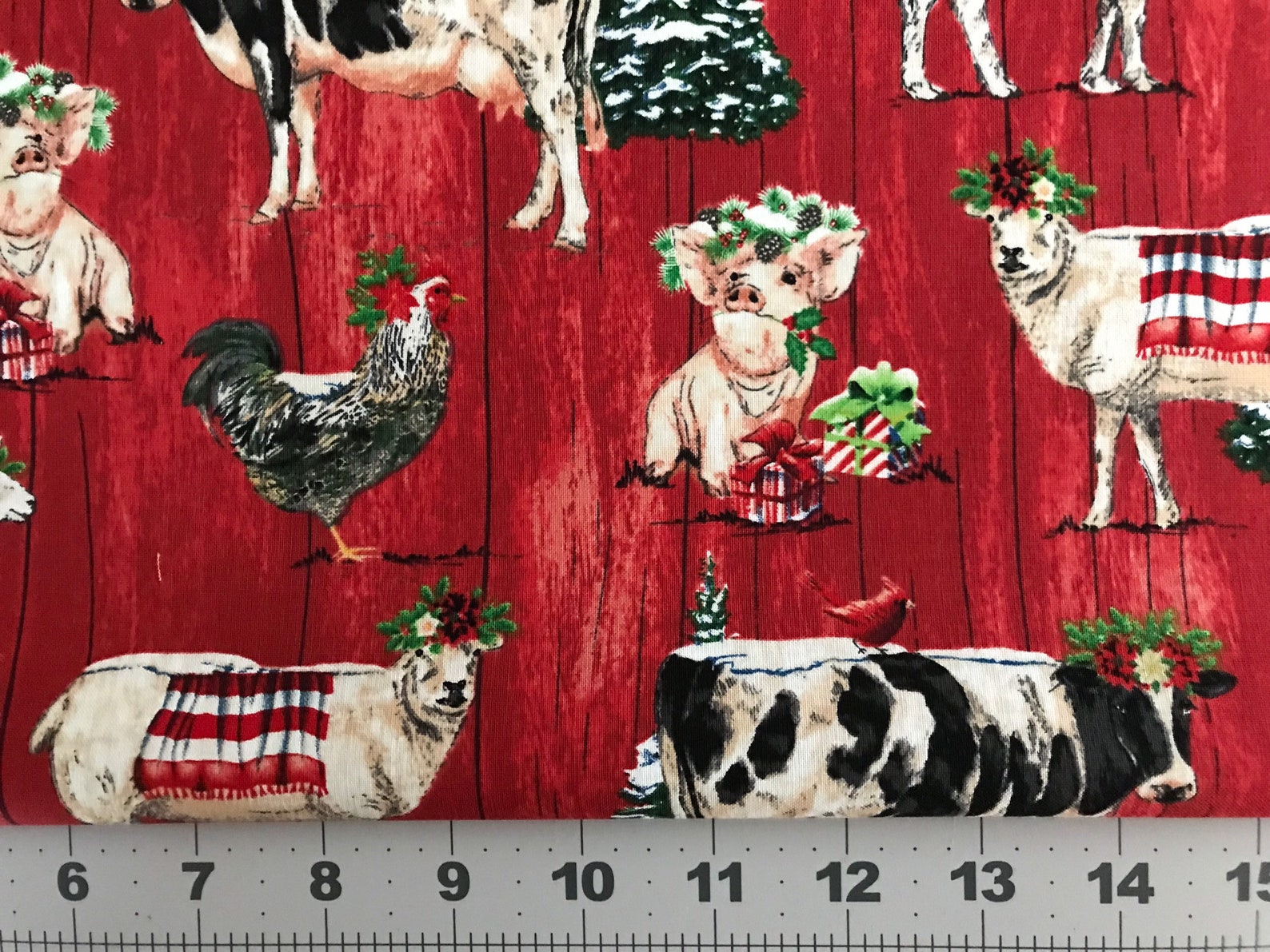 Brother Sister Design Studio Christmas Festive Farm Animals Etsy