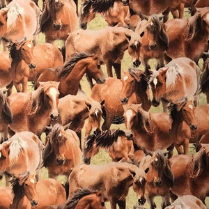Wilmington Prints, Running Horses, Sold by the Yard