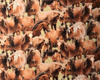 Wilmington Prints, Running Horses, Sold by the Yard