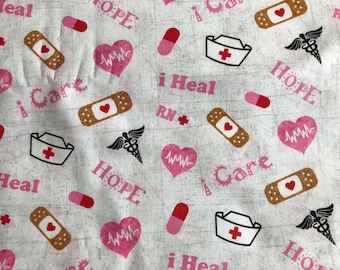 Sykes Enterprises,Nurses, Hope and Caring, quilt shop Cotton fabric