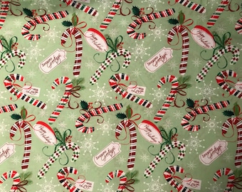 Santee Print Works, Tis the Season Christmas Candy Canes