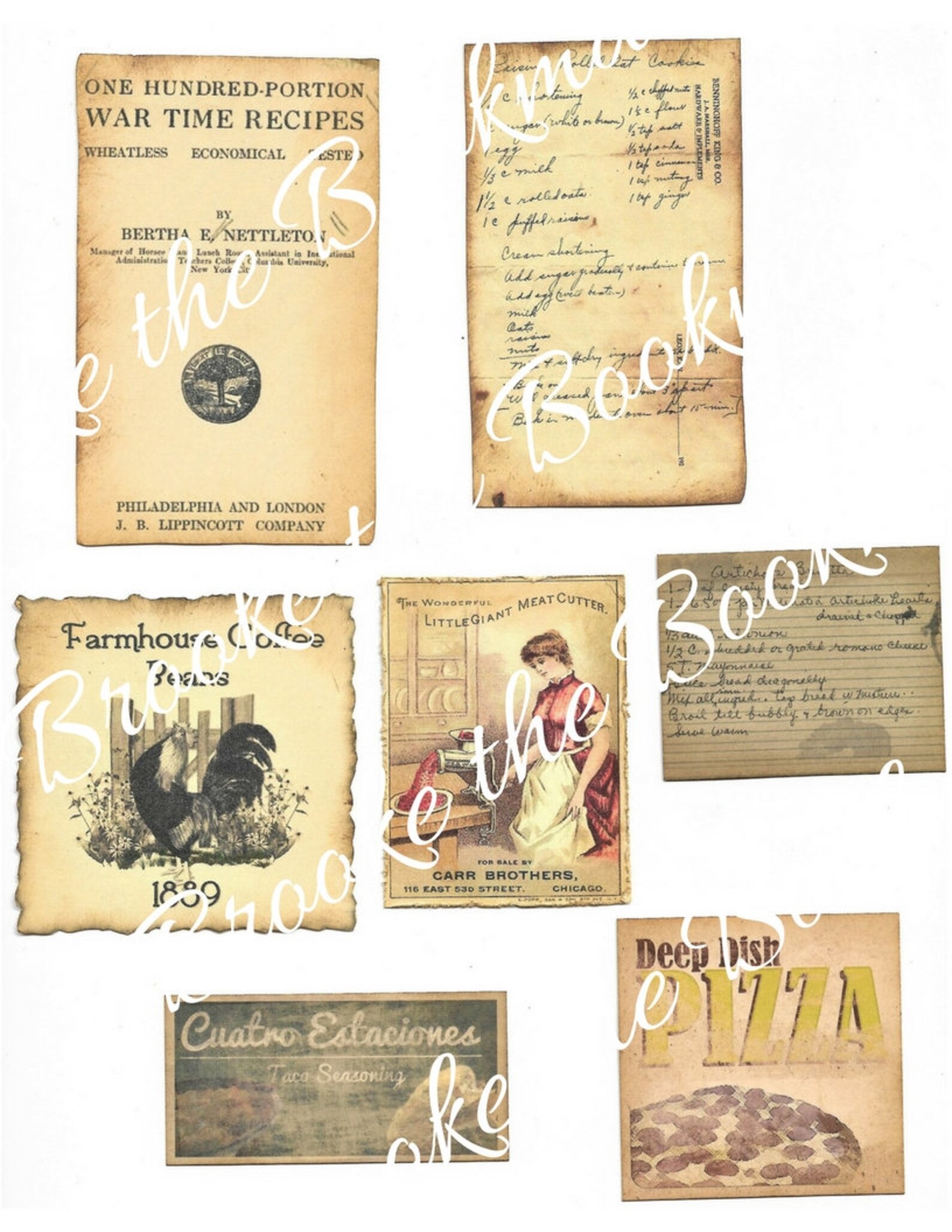 Vintage Kitchen Ephemera Digital Printable - Etsy