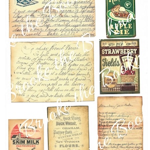 Vintage Kitchen Ephemera Digital Printable - Etsy