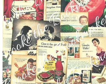 Adições de revistas vintage dos anos 1950