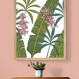 Imprimé floral moderne
