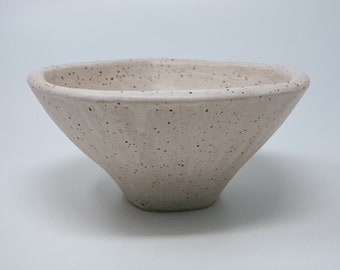 White Bowl, Rustic Bowl, Soup Lover, Gift for Friend, Kitchen Decor, Handmade Pottery, Lisa York Arts