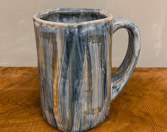 Travel Mug, Boho Pottery, Minimalistic Design, Gift for Friend, Boss Tea Lover, Coffee Mug, Electric Fired Pottery, Lisa York Arts